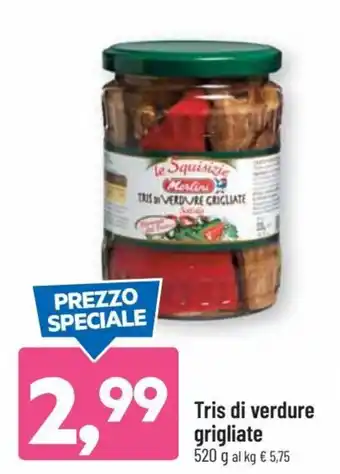DPiù Tris di Verdure Grigliate 520 g offerta