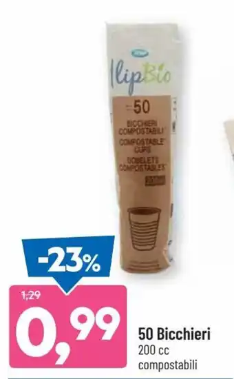 DPiù 50 Bicchieri 200 cc offerta