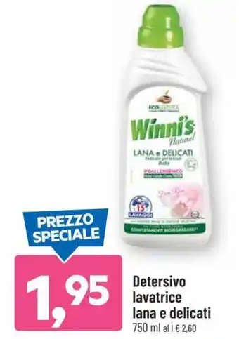 DPiù Winni's Detersivo lavatrice lana e delicati 750 ml offerta