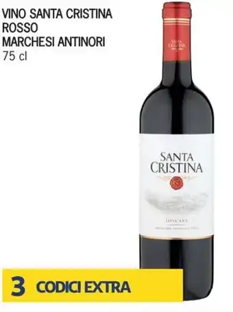Iper Tosano Santa Cristina Vino Rosso Marchesi Antinori 75 cl offerta