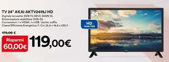 Ipercoop Akai TV 24" AKTV2419J HD offerta