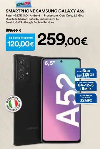 Ipercoop Samsung Galaxy Smartphone A52 offerta
