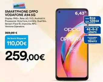 Ipercoop Oppo Smartphone Vodafone A94 5G offerta