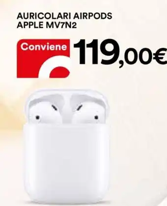 Ipercoop Apple Auricolari Airpods MV7N2 offerta