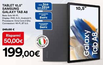 Samsung Galaxy Tablet 10,5" Tab A8