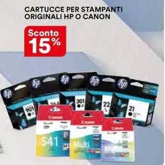 Ipercoop Hp Cartucce Per Stampanti Original o Canon offerta