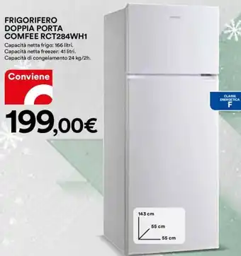 Ipercoop Frigorifero Doppia Porta Comfee RCT284WH1 offerta