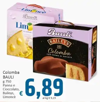 Paghi Poco Bauli Colomba g 750 Panna e Cioccolato, Baileys, Limoncè offerta