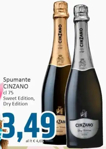 Paghi Poco Cinzano Spumante cl 75 Sweet Edition, Dry Edition offerta