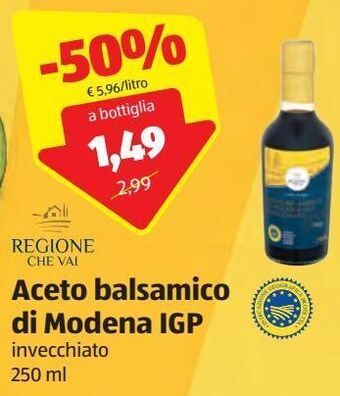 Aceto balsamico di modena igp