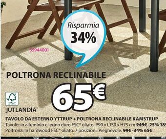 JYSK Poltrona relax offerta