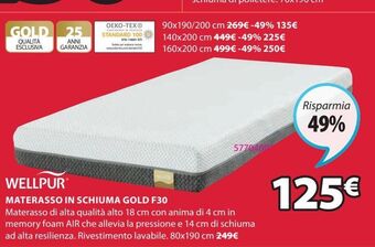 JYSK Materasso in schiuma offerta