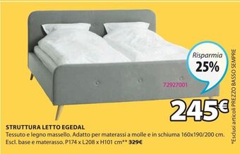 JYSK Struttura letto offerta