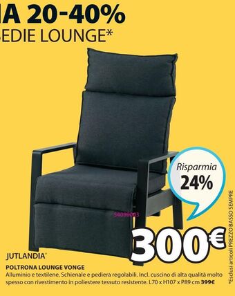 JYSK Poltrona lounge offerta