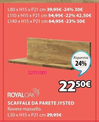 JYSK Scaffale da parete offerta