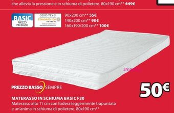 JYSK Materasso in schiuma offerta