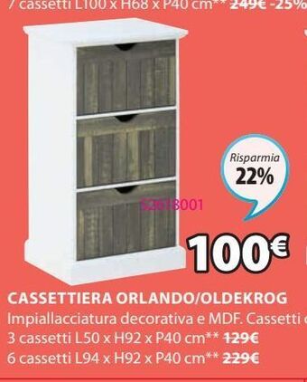 JYSK Cassettiera offerta