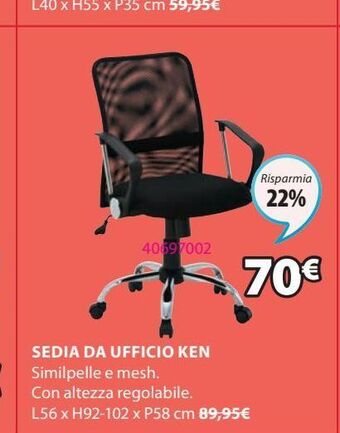 JYSK Sedia da ufficio offerta