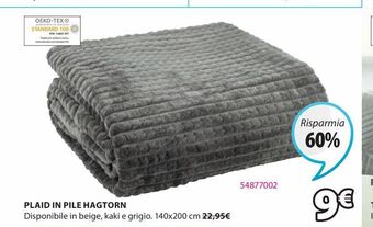 JYSK Plaid in pile offerta