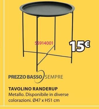 JYSK Tavolino offerta