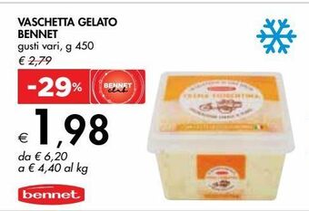 Bennet Vaschetta di gelato bennet offerta