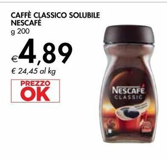 Bennet Caffè classico solubile nescafè offerta