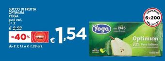 Succo di frutta optimum yoga