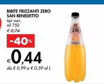 Bennet Bibite frizzanti zero san benedetto offerta