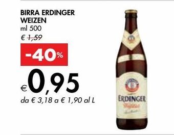 Bennet Birra erdinger weizen offerta