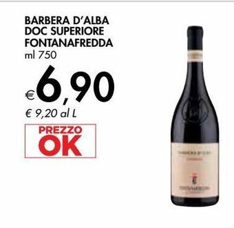 Bennet Barbera d''alba doc superiore fontanafredda offerta