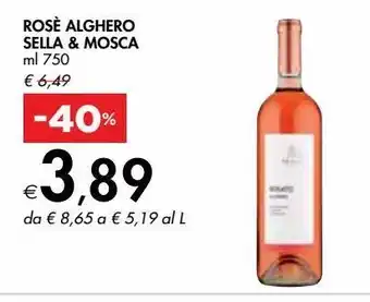Bennet Rose aleghero sella & mosca offerta