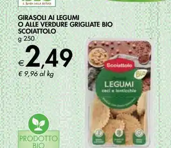 Bennet Girasoli ai legumi o allle verdure griglate bio scoiattolo 250 g offerta