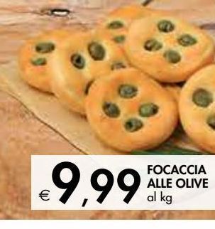 Bennet Focaccia alle olive offerta
