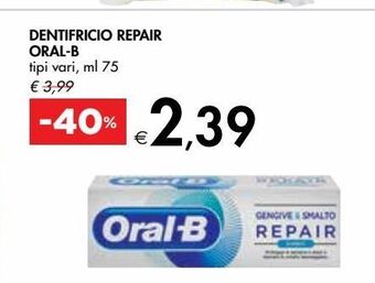 Bennet Dentifricio repair oral b offerta