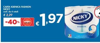 Bennet Carta igienica nicky fashon offerta