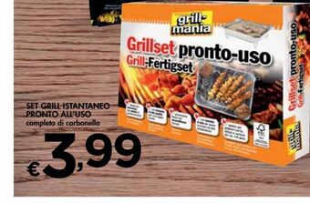 Bennet Set grill istantaneo pronto all uso offerta