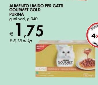 Bennet Alimento umido per gatti gourmet gold purina offerta