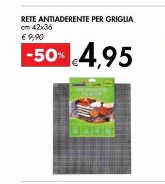 Rete antiaderente per griglia