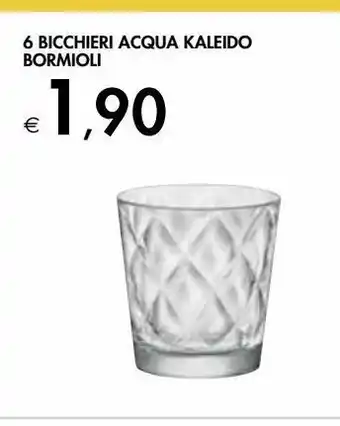 Bennet 6 bicchieri acqua kalifo bormioli offerta