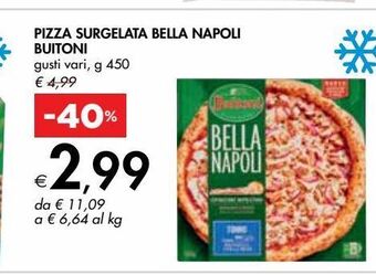 Bennet Pizza surgelata bella napoli buitoni offerta