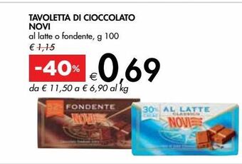 Bennet Tavoletta di cioccolato novi offerta