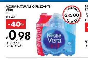 Bennet Acqua naturale o frizzante vera offerta