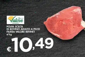 Bennet Polpa scelta di bovino adulto a pezzi filera valore bennet offerta