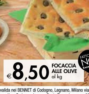 Bennet Focaccia alle olive offerta