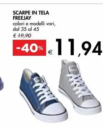 Bennet Scarpe in tela freejay offerta