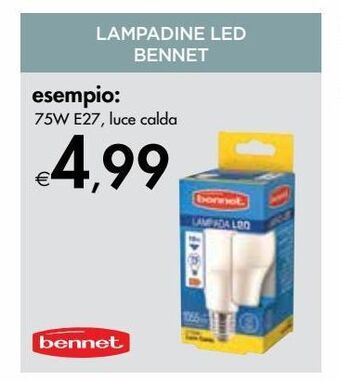 Bennet Lampadine led bennet offerta