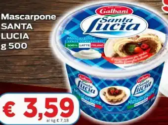 Paghi Poco Santa Lucia Mascarpone g 500 offerta