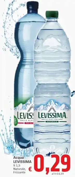 Paghi Poco Levissima Acqua lt 1,5 Naturale Frizzante offerta