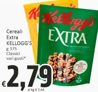 Paghi Poco Kellogg's Cereali Extra g 375 Classici vari gusti offerta