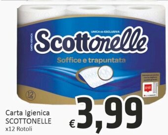 Paghi Poco Scottonelle Carta igienica x12 rotoli offerta